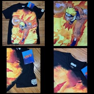 Naruto Shippuden graphic tee in his Nine Tails chakra mode men’s sz M NEW!